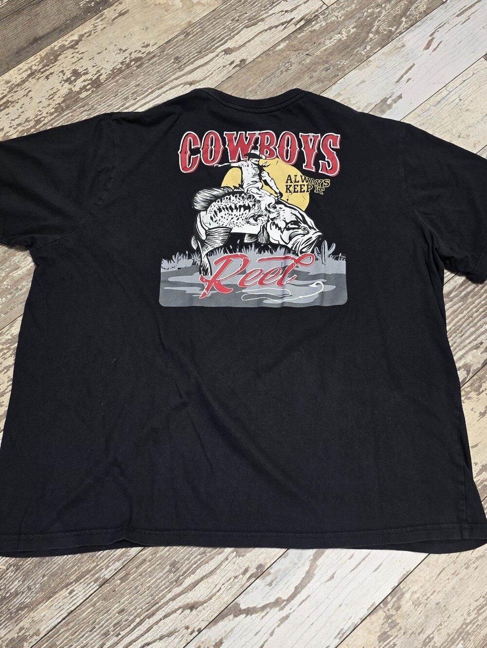 Bass Pro Shops Black Graphic Men's T-Shirt Size XXL